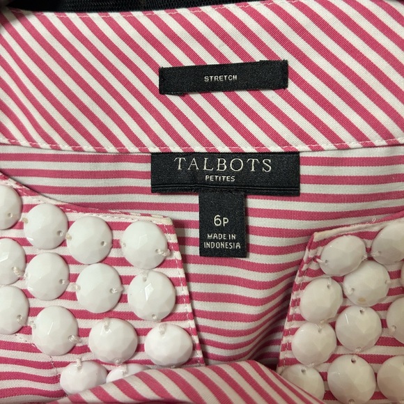 Talbots Pink Embellished Sleeveless Tank Top - Picture 7 of 7